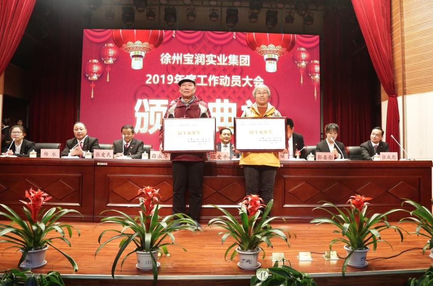 华体会线上平台,华体会（中国）2019年度工作动员大会---集团公司领导为先进单位和先进个人代表颁奖