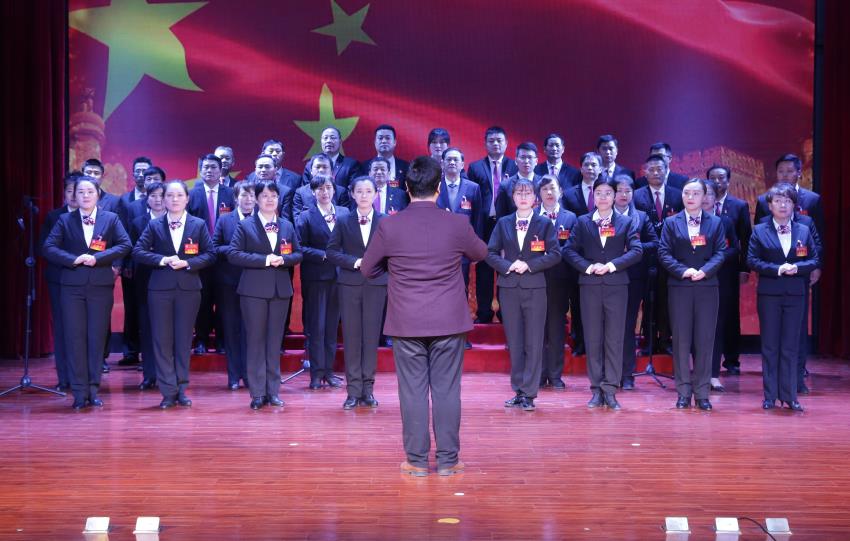 华体会线上平台,华体会（中国）2019年度工作动员大会---大合唱《团结就是力量》、《我爱你中国》